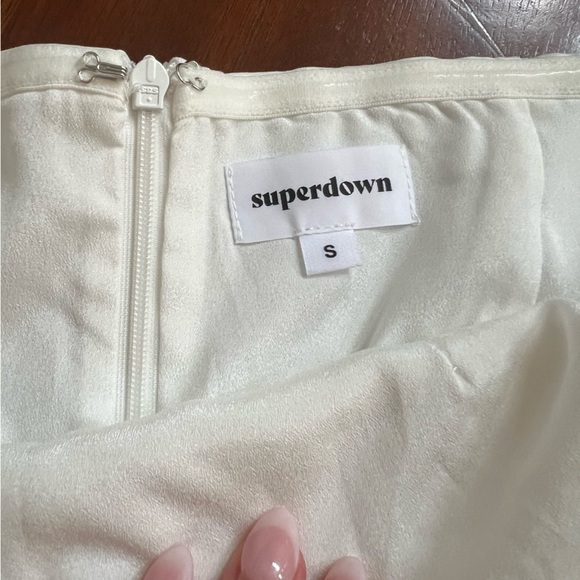 Isabel Strapless Mini Dress in White - Picture 5 of 9